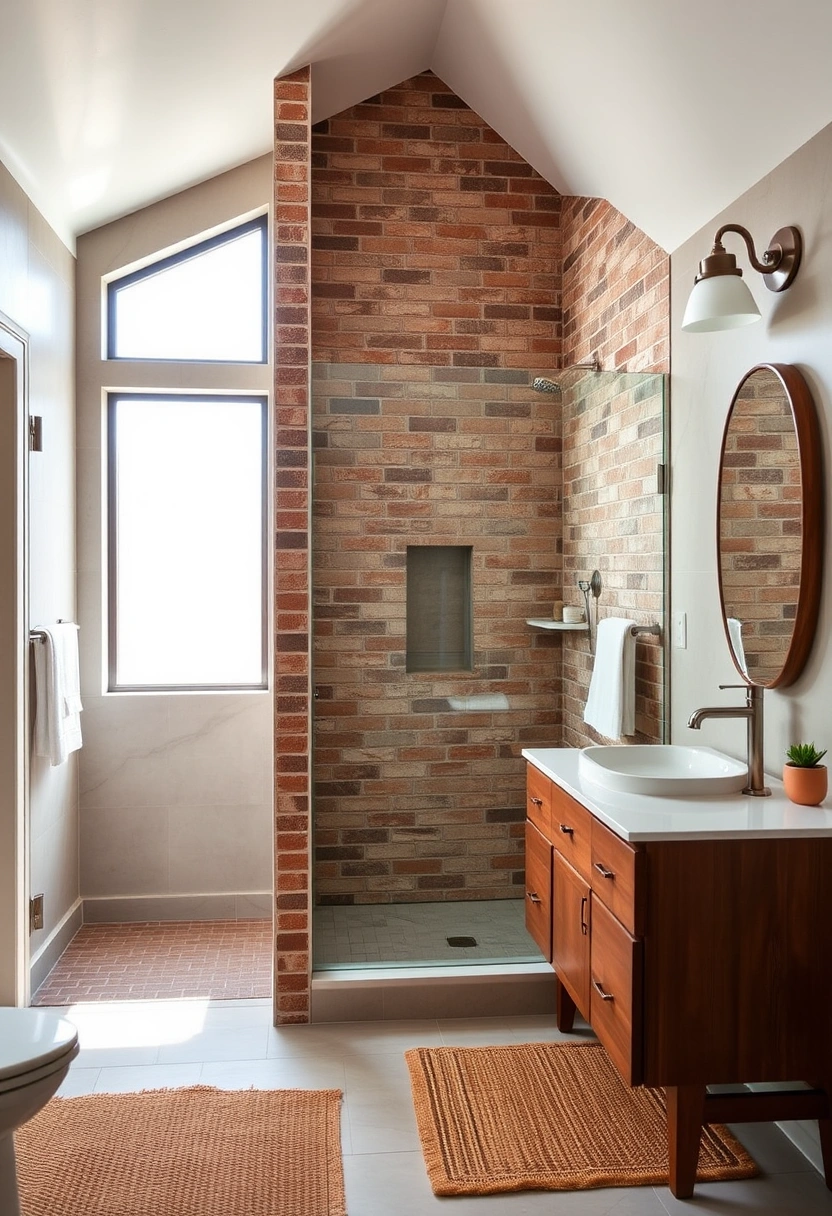 brick bathroom ideas 8