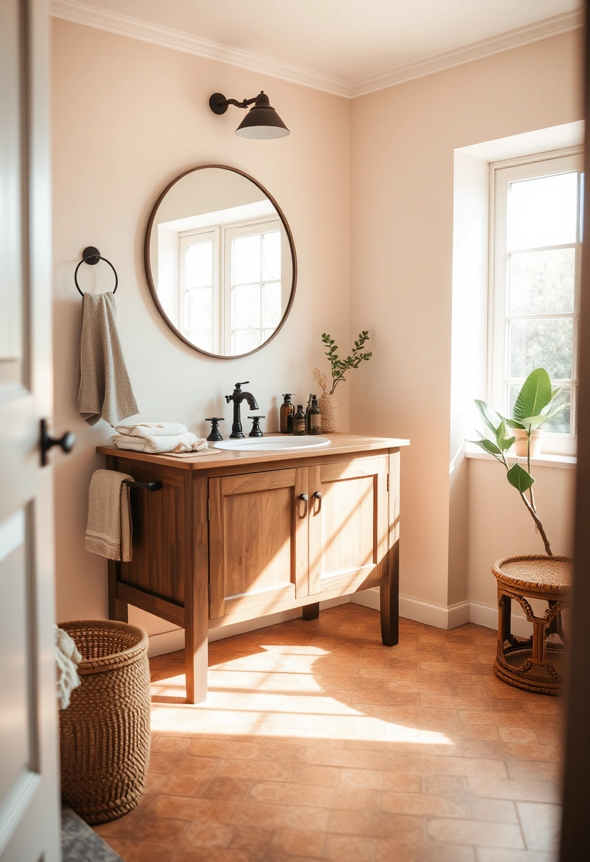 brown vanity bathroom ideas 20