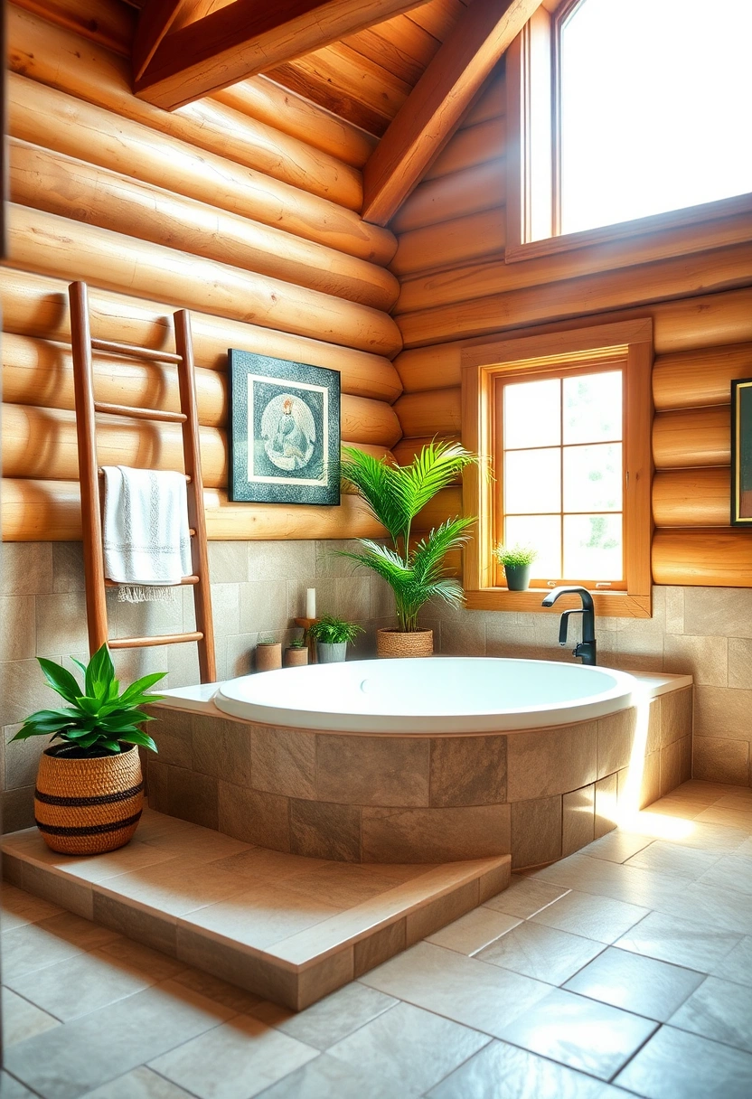 cabin bathroom ideas 14