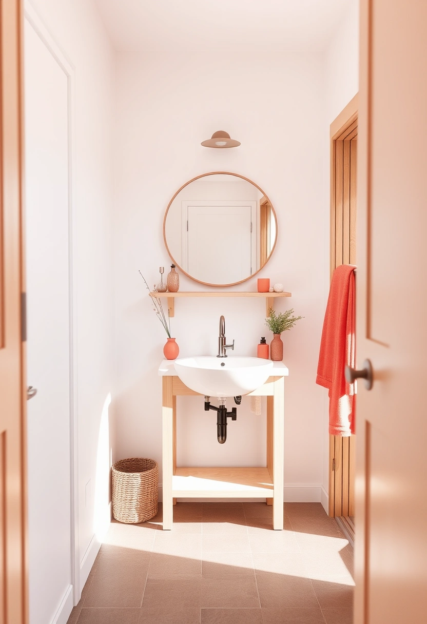 coral bathroom ideas 18