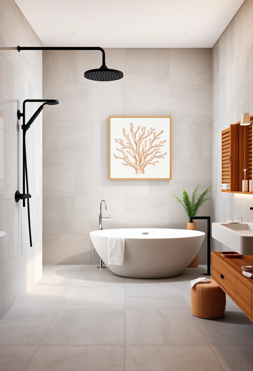 coral bathroom ideas 5