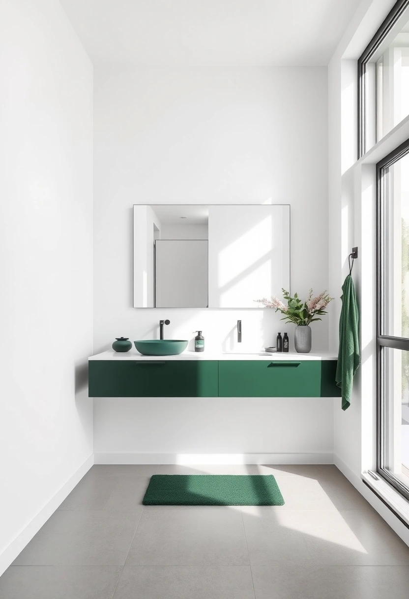 dark green bathroom ideas 12