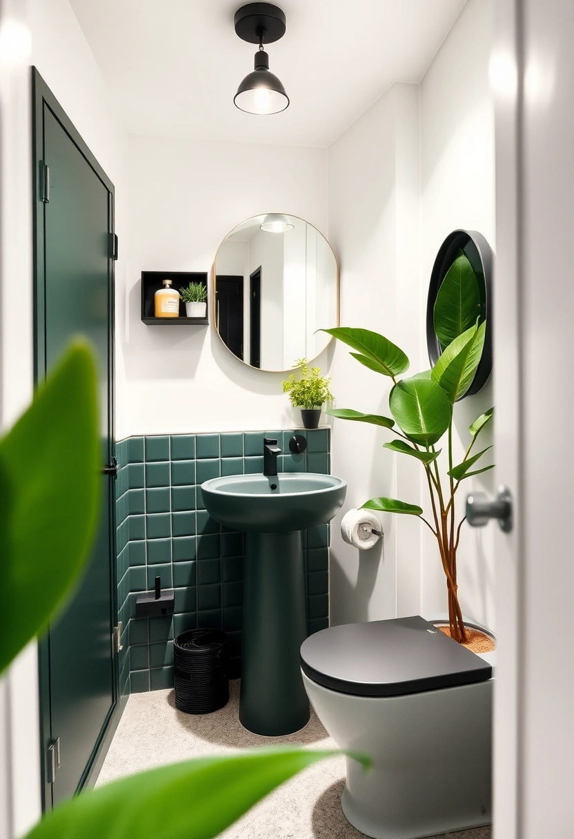 dark green bathroom ideas 17