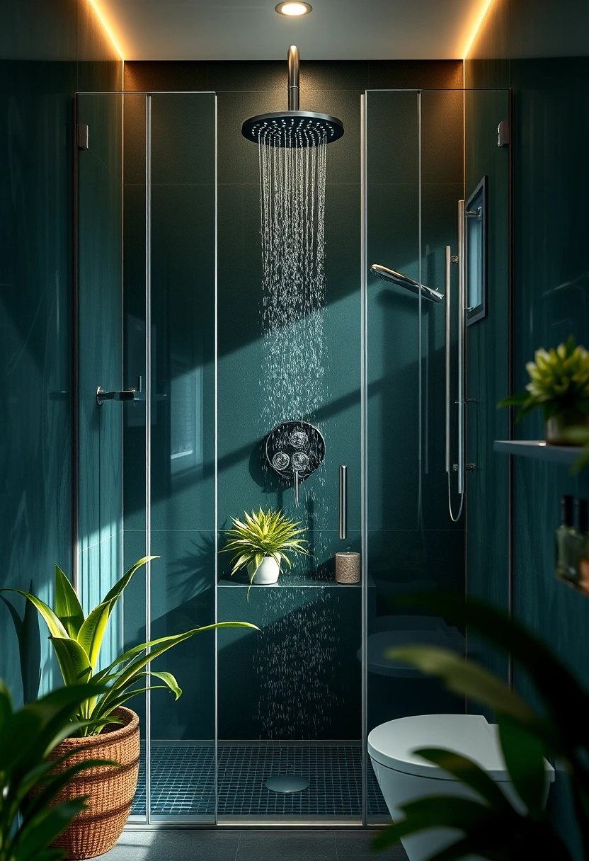 dark green bathroom ideas 19