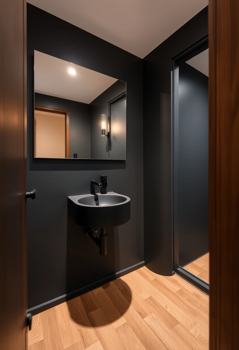 dark small bathroom ideas 10