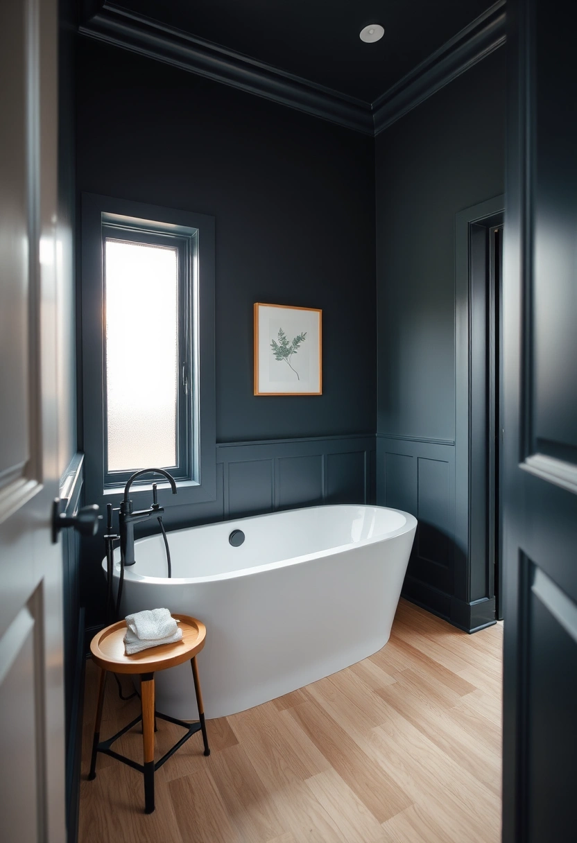 dark small bathroom ideas 11