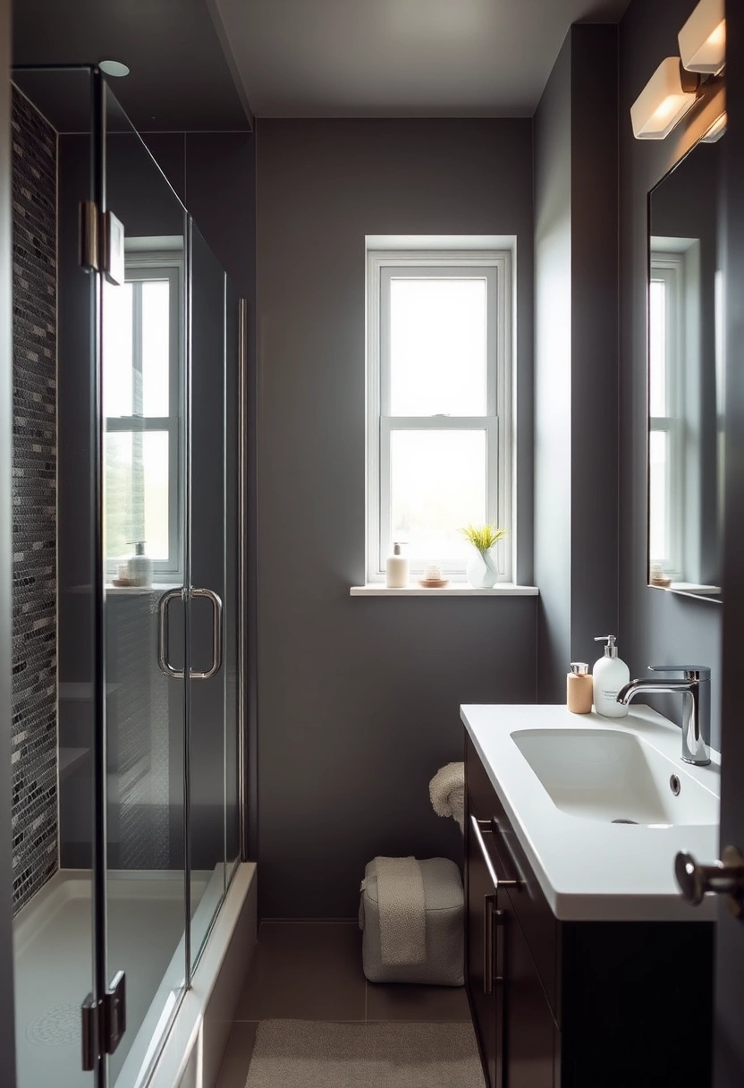 dark small bathroom ideas 15