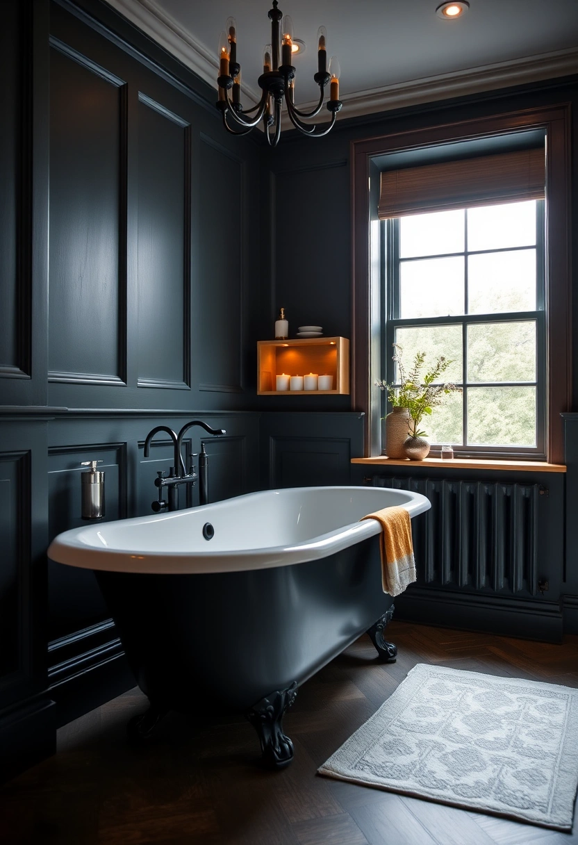 dark small bathroom ideas 16