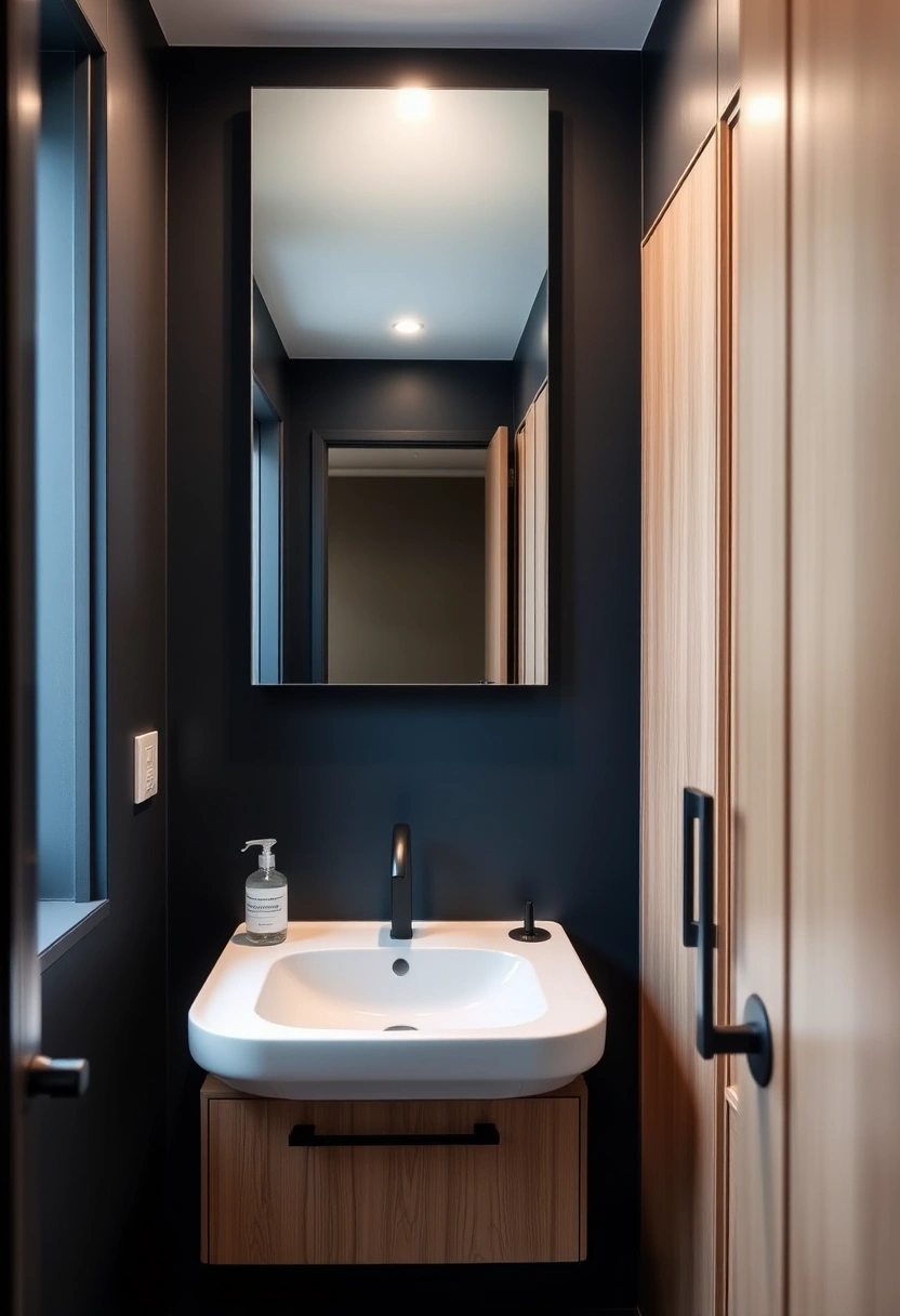 dark small bathroom ideas 18