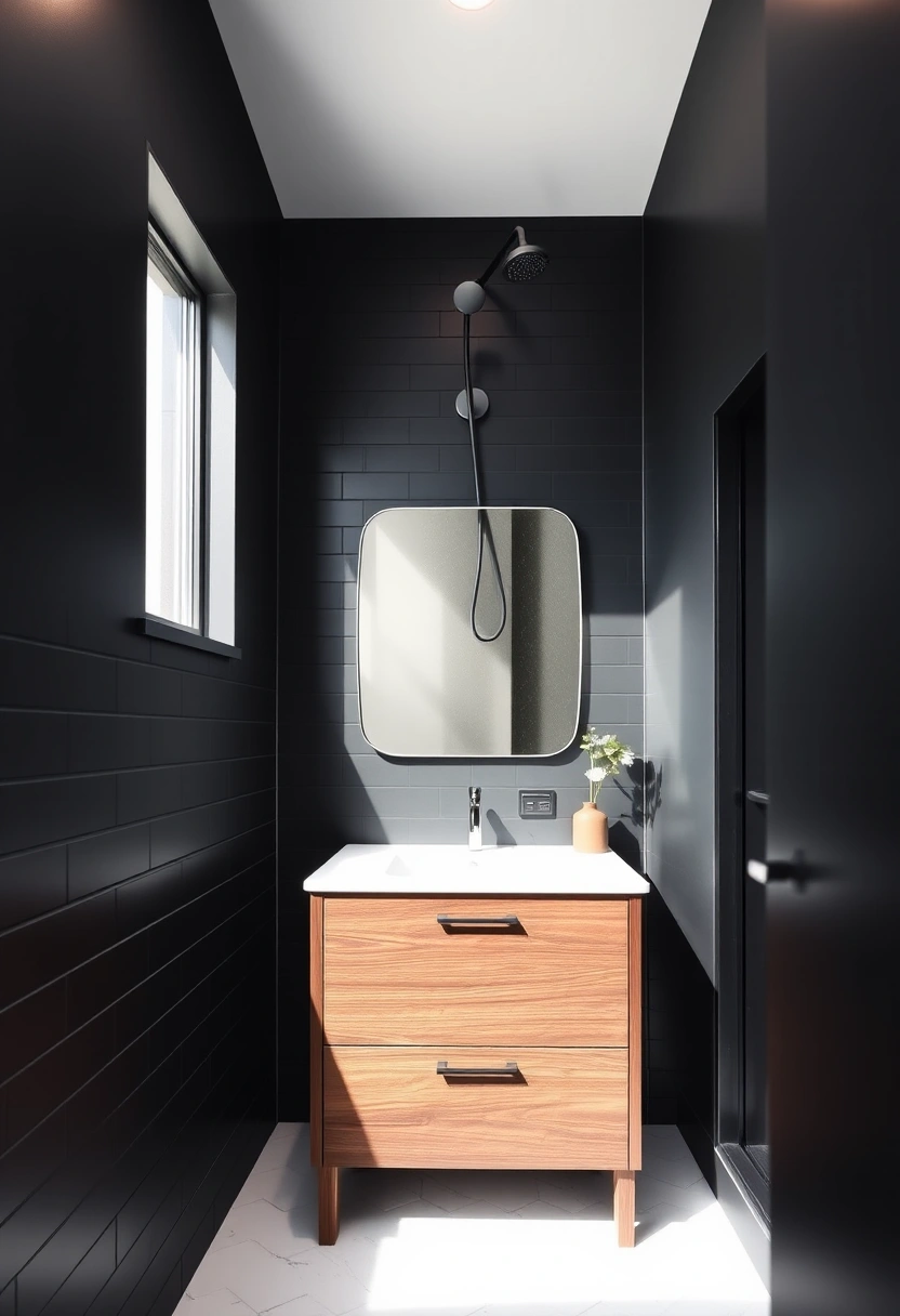 dark small bathroom ideas 2