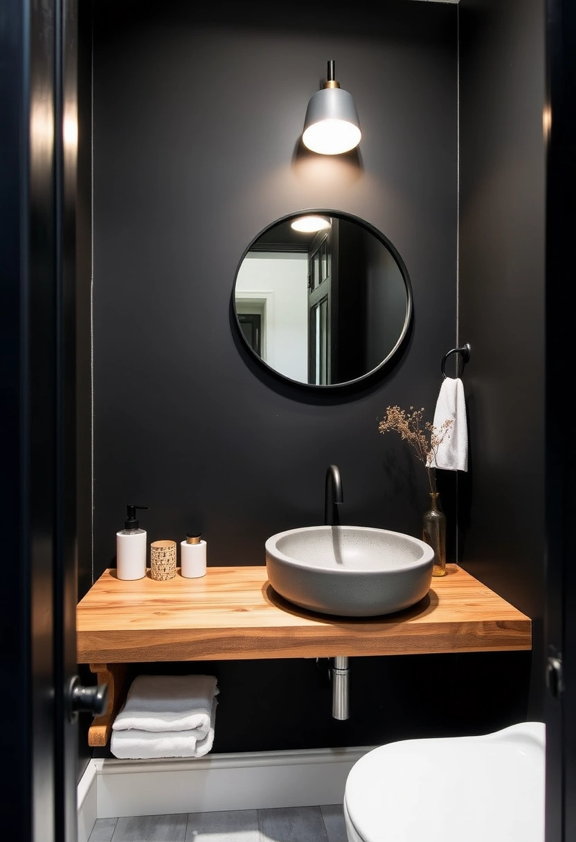 dark small bathroom ideas 6