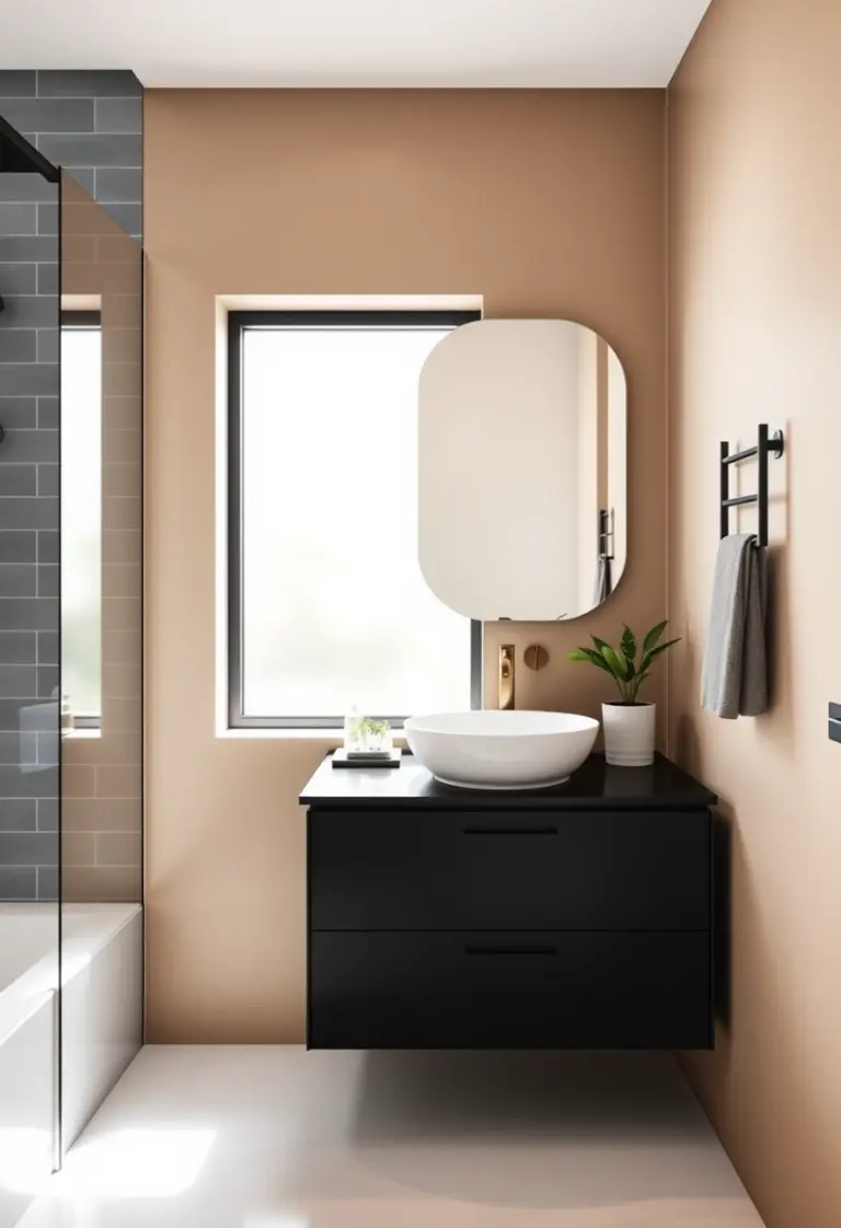 dark vanity bathroom ideas 1