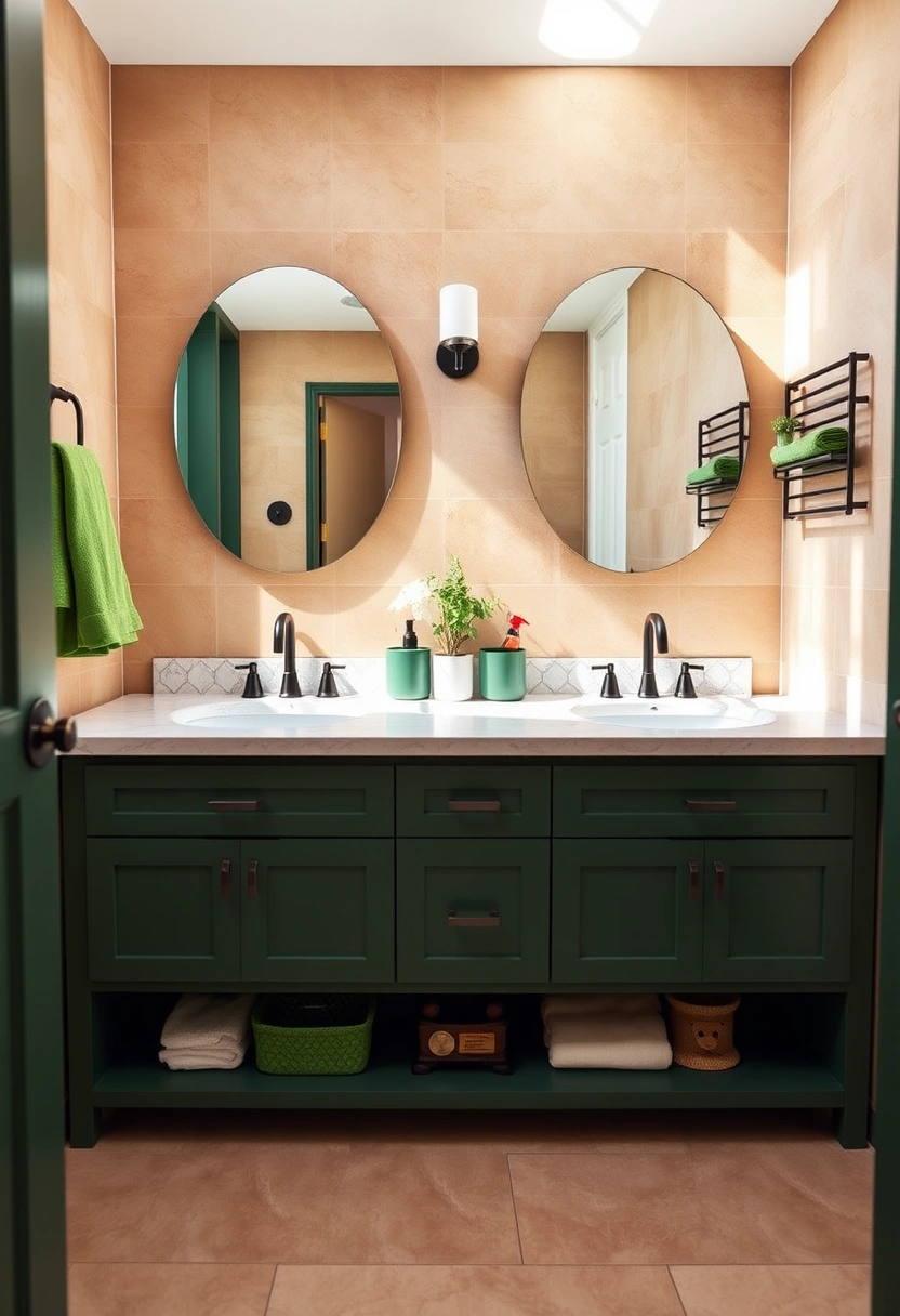 forest green bathroom ideas 10