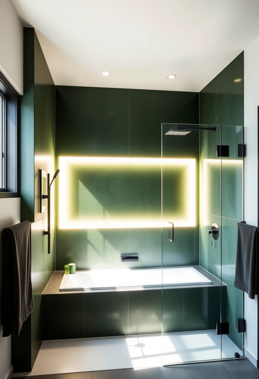 forest green bathroom ideas 12