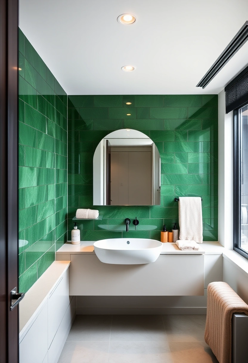 forest green bathroom ideas 14