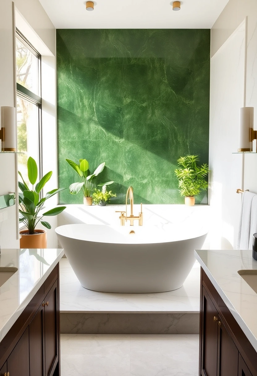 forest green bathroom ideas 15