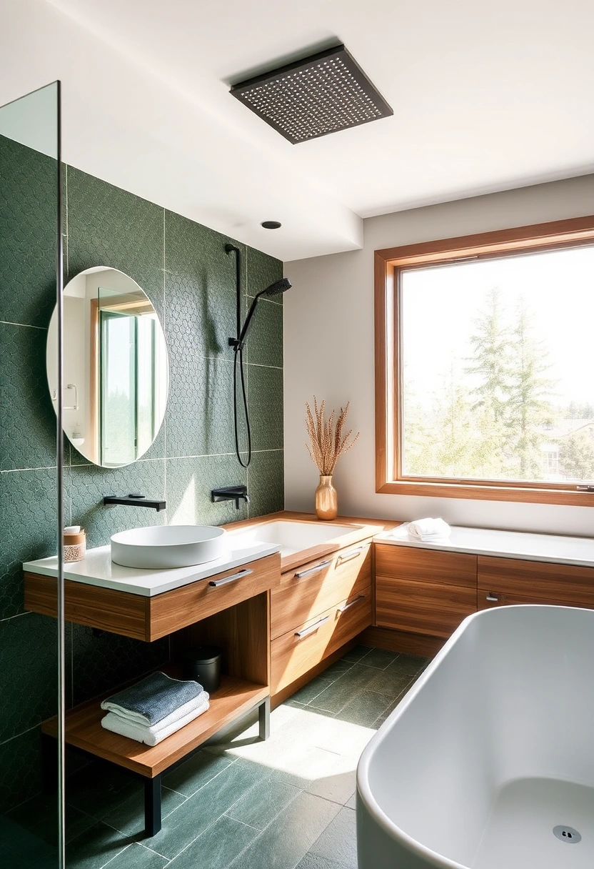 forest green bathroom ideas 5