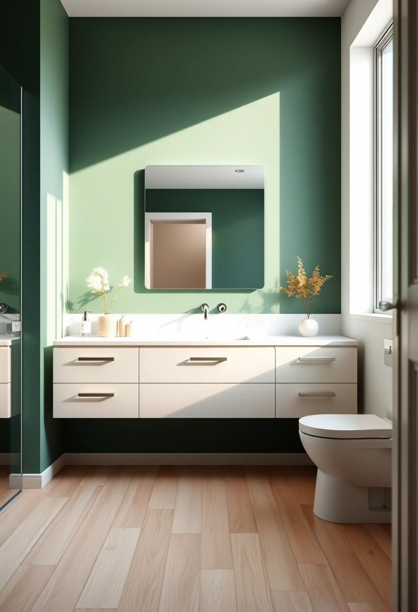 forest green bathroom ideas 7