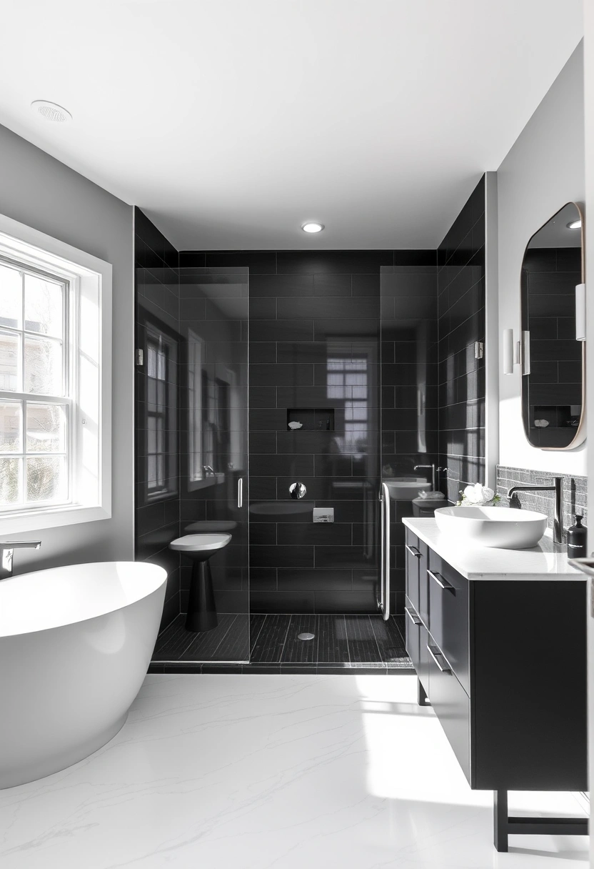 gray and black bathroom ideas 12