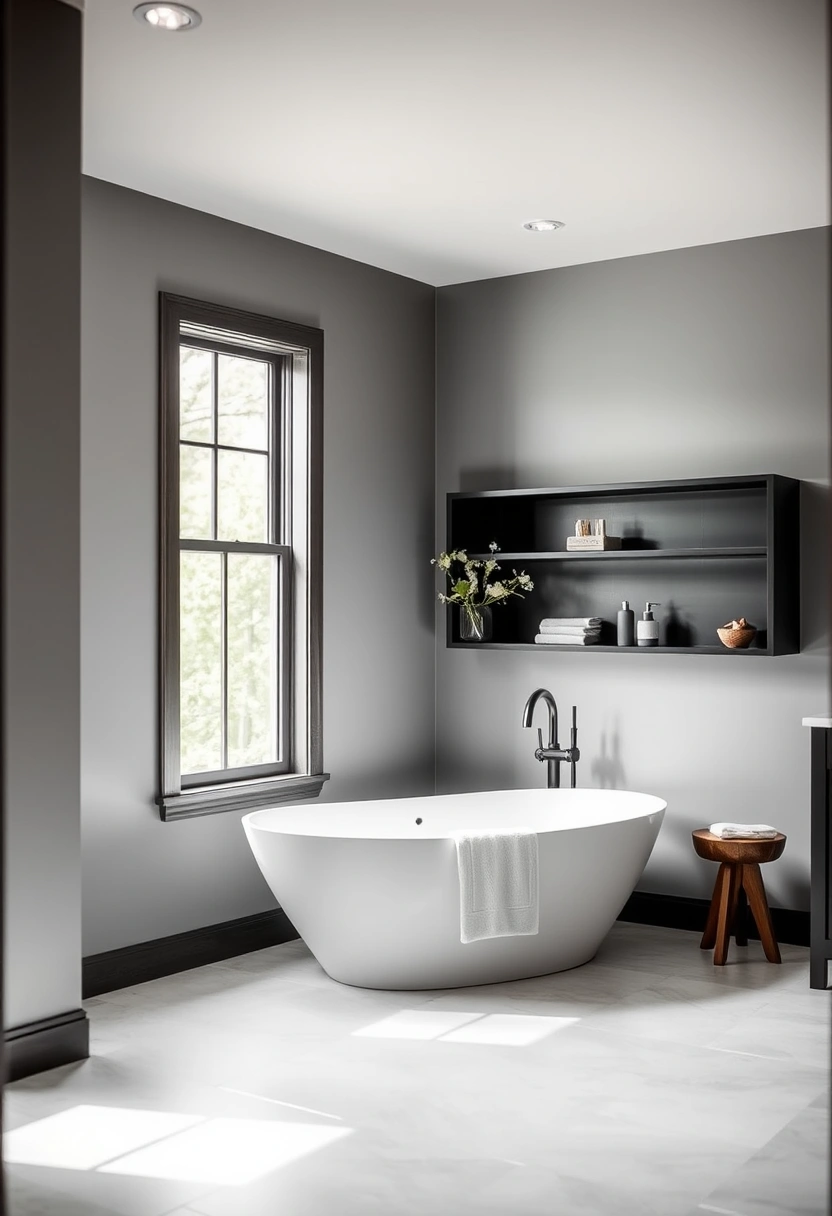 gray and black bathroom ideas 15