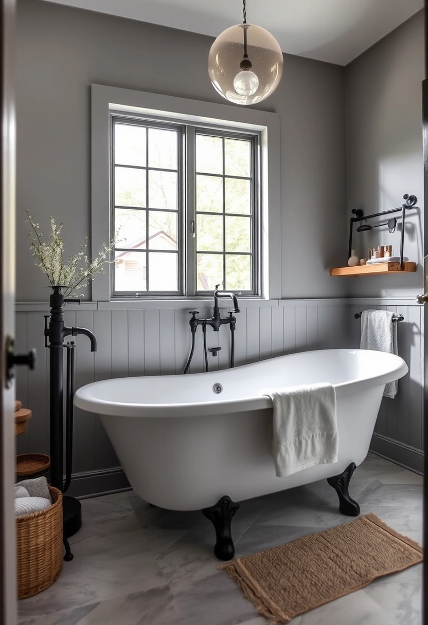 gray and black bathroom ideas 20