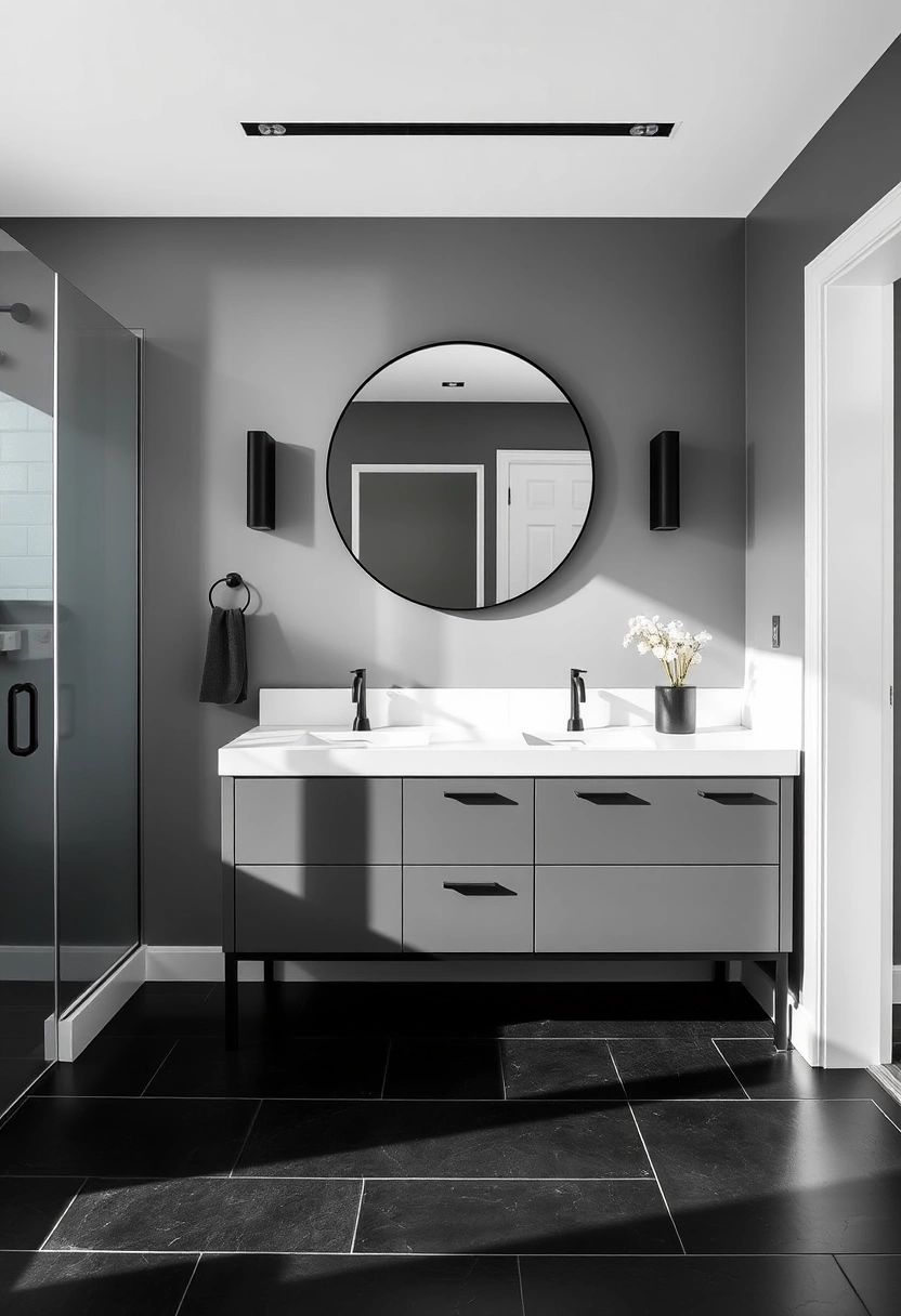 gray vanity bathroom ideas 13