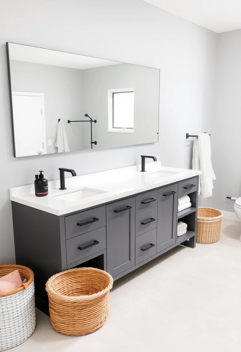 gray vanity bathroom ideas 19