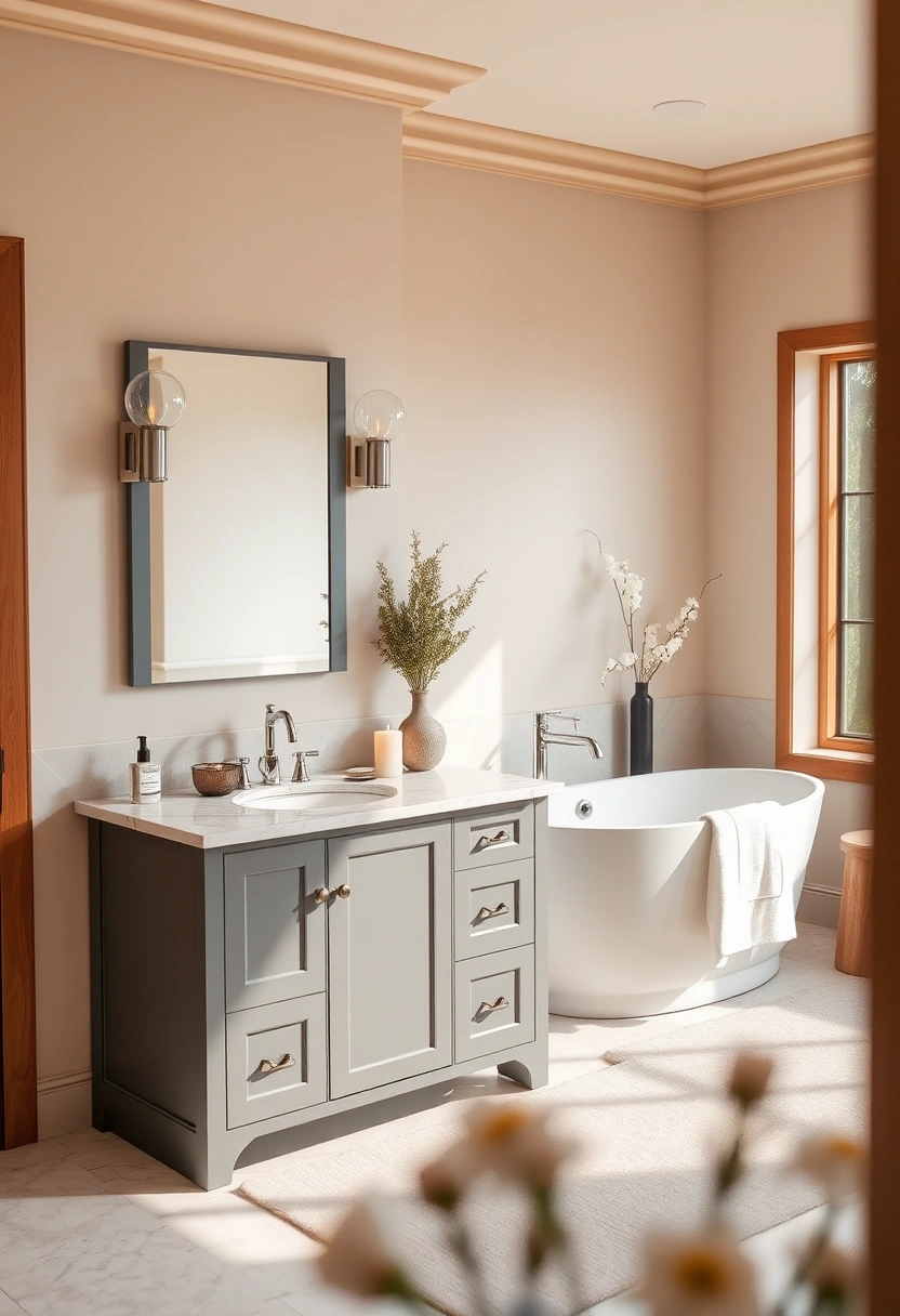 gray vanity bathroom ideas 2