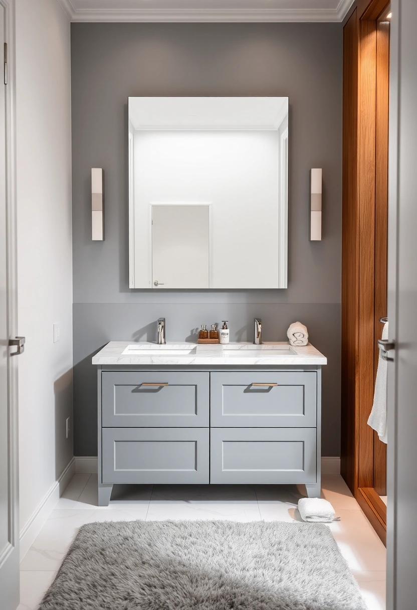 gray vanity bathroom ideas 20