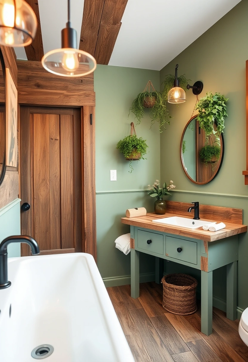 green bathroom ideas 10