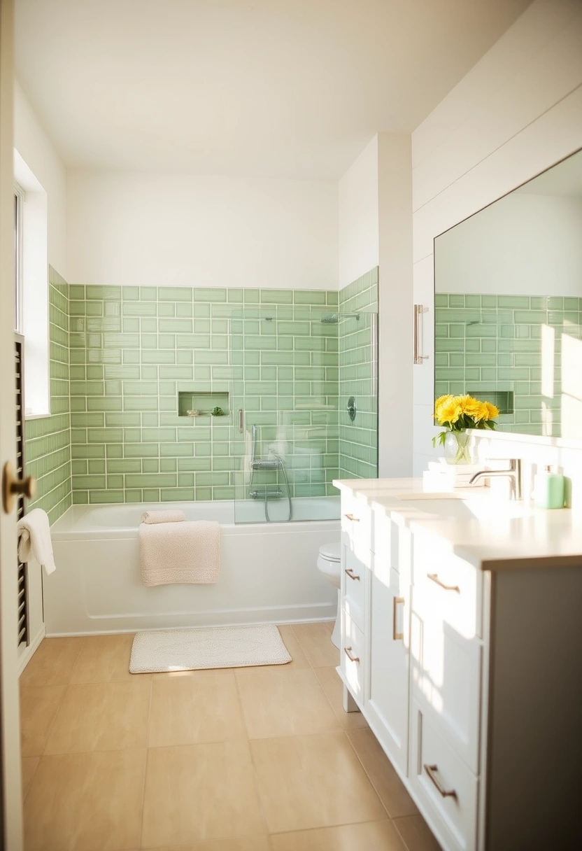 green bathroom ideas 9