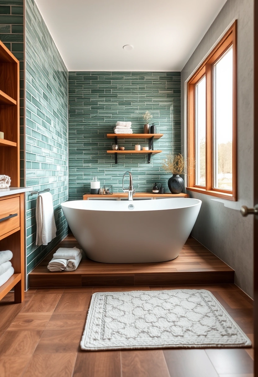 green tile bathroom ideas 11