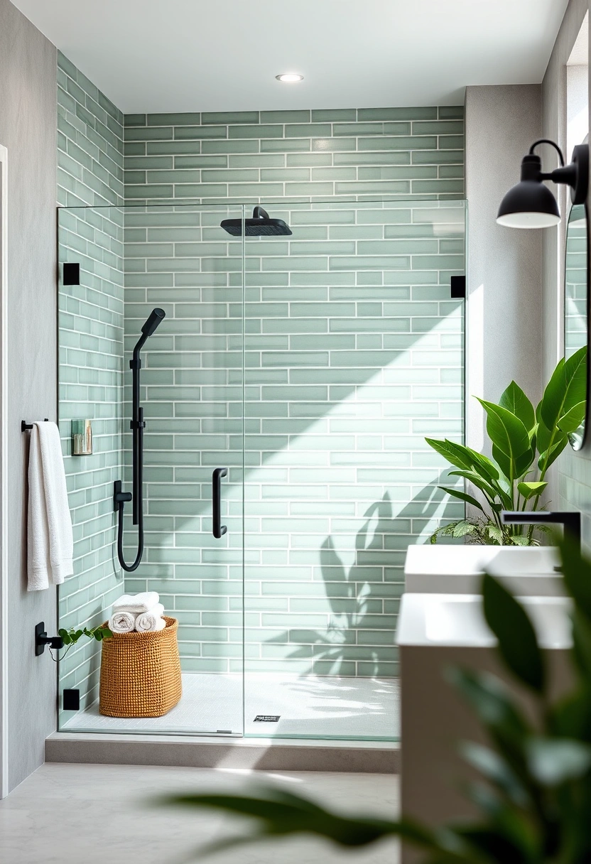 green tile bathroom ideas 12