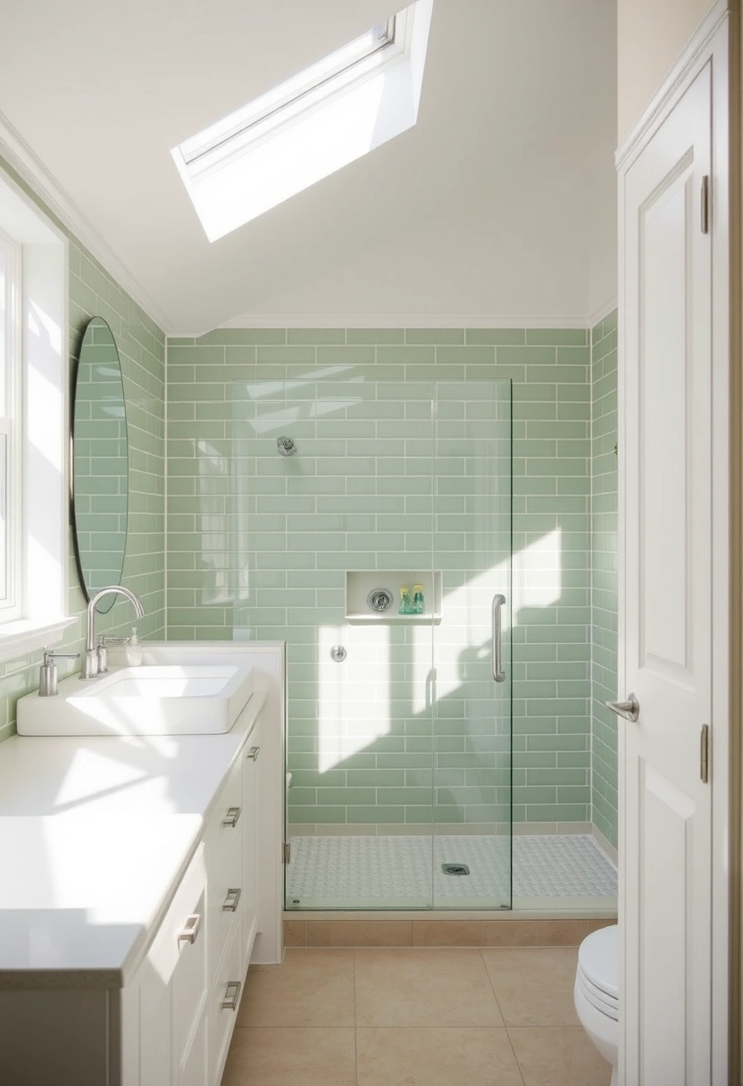 green tile bathroom ideas 19