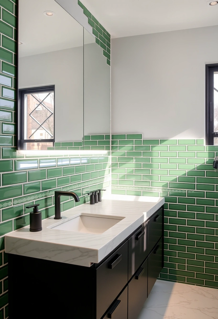 green tile bathroom ideas 8