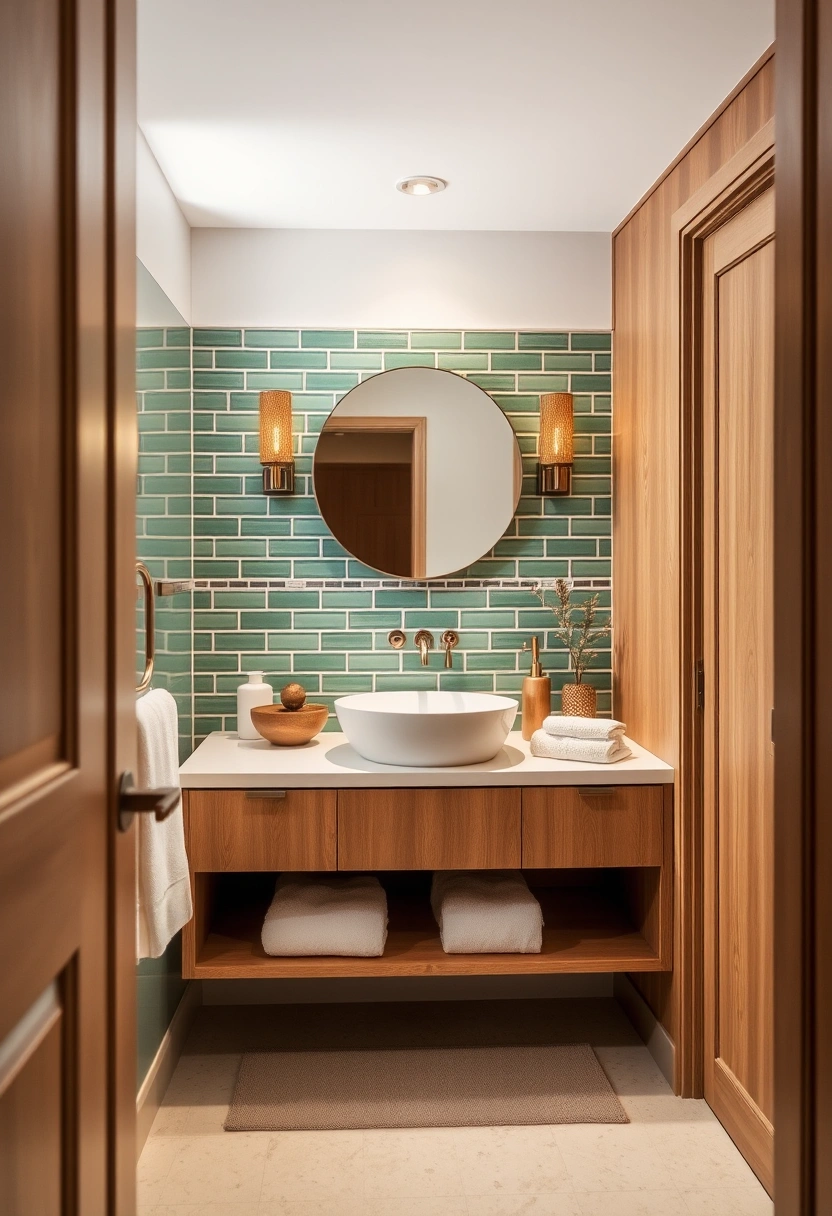 green tile bathroom ideas 9