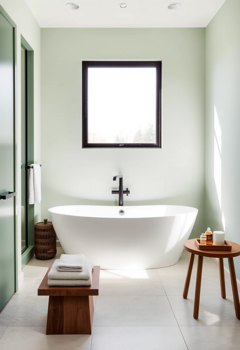 grey and green bathroom ideas 1