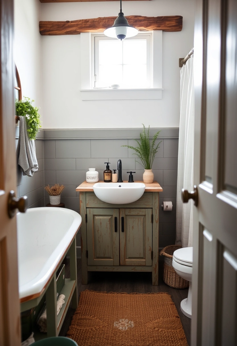 grey and green bathroom ideas 11