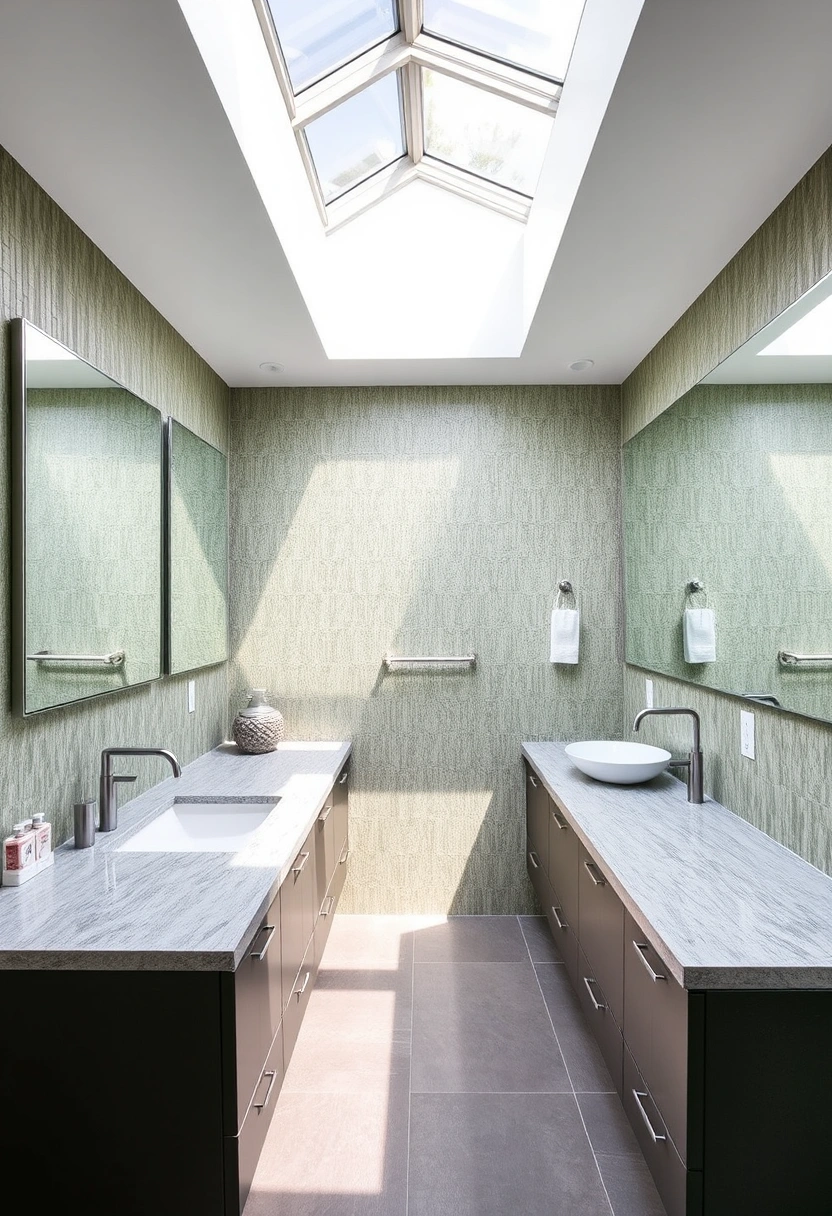 grey and green bathroom ideas 13