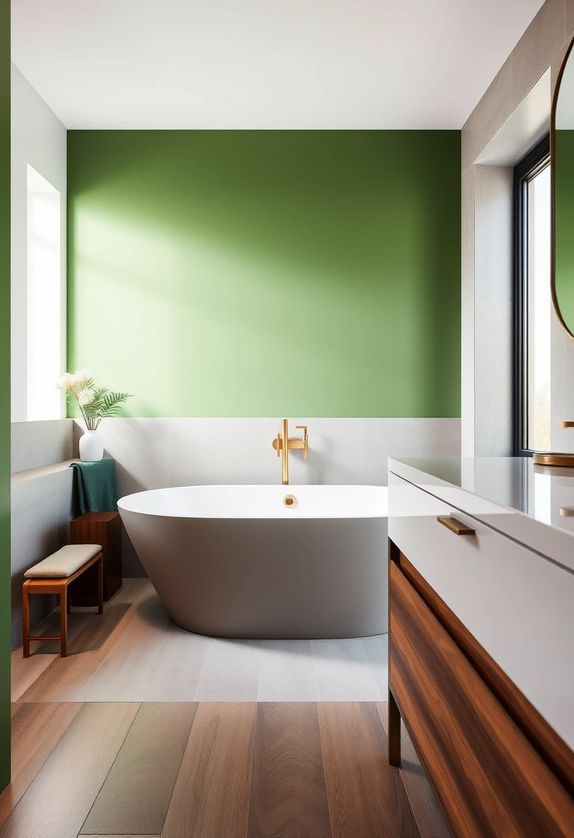 grey and green bathroom ideas 17