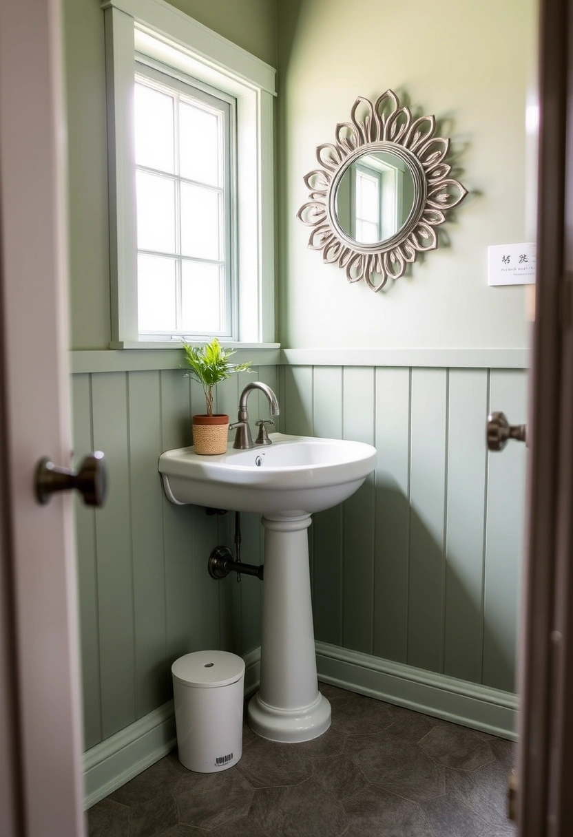 grey and green bathroom ideas 19