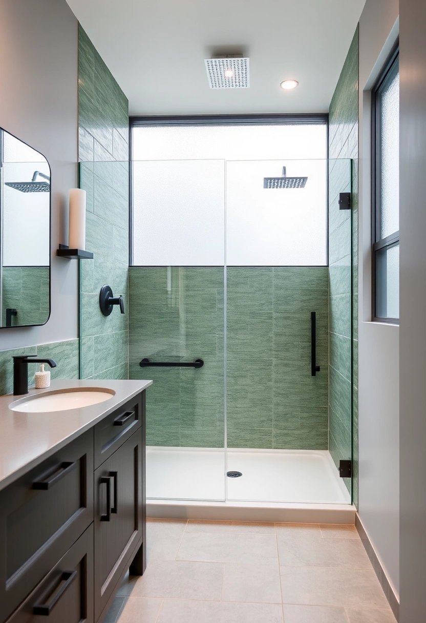 grey and green bathroom ideas 6