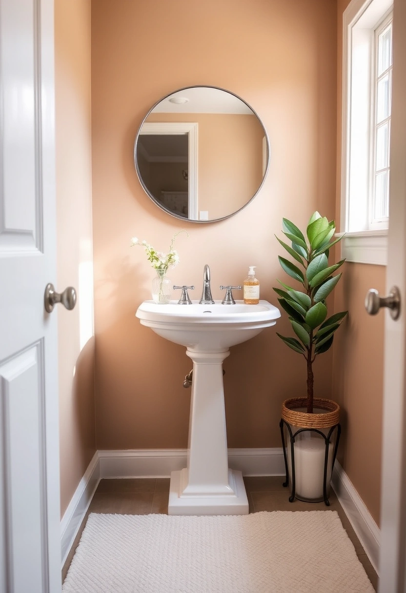 half bathroom ideas with pedestal sink 11