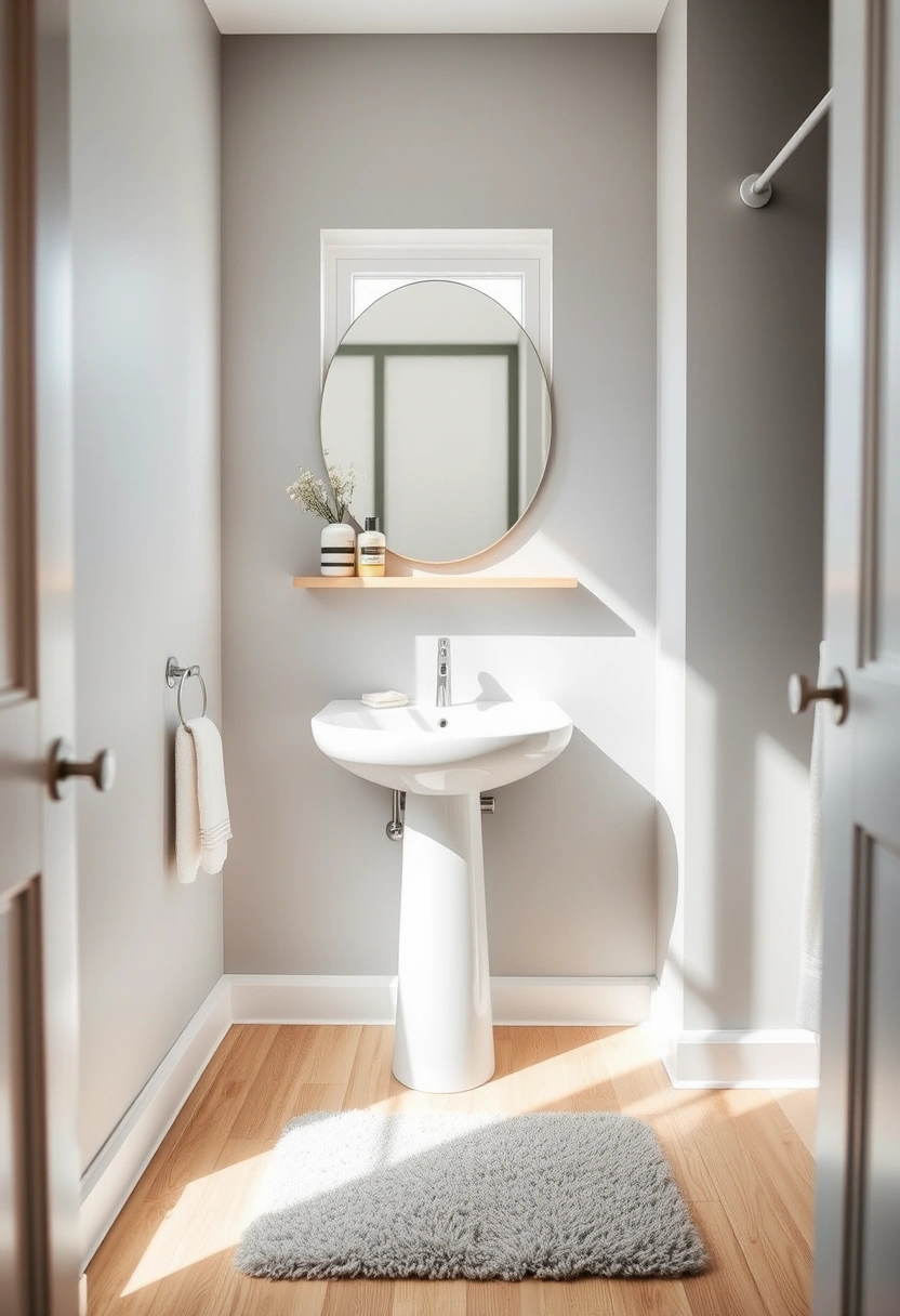 half bathroom ideas with pedestal sink 12