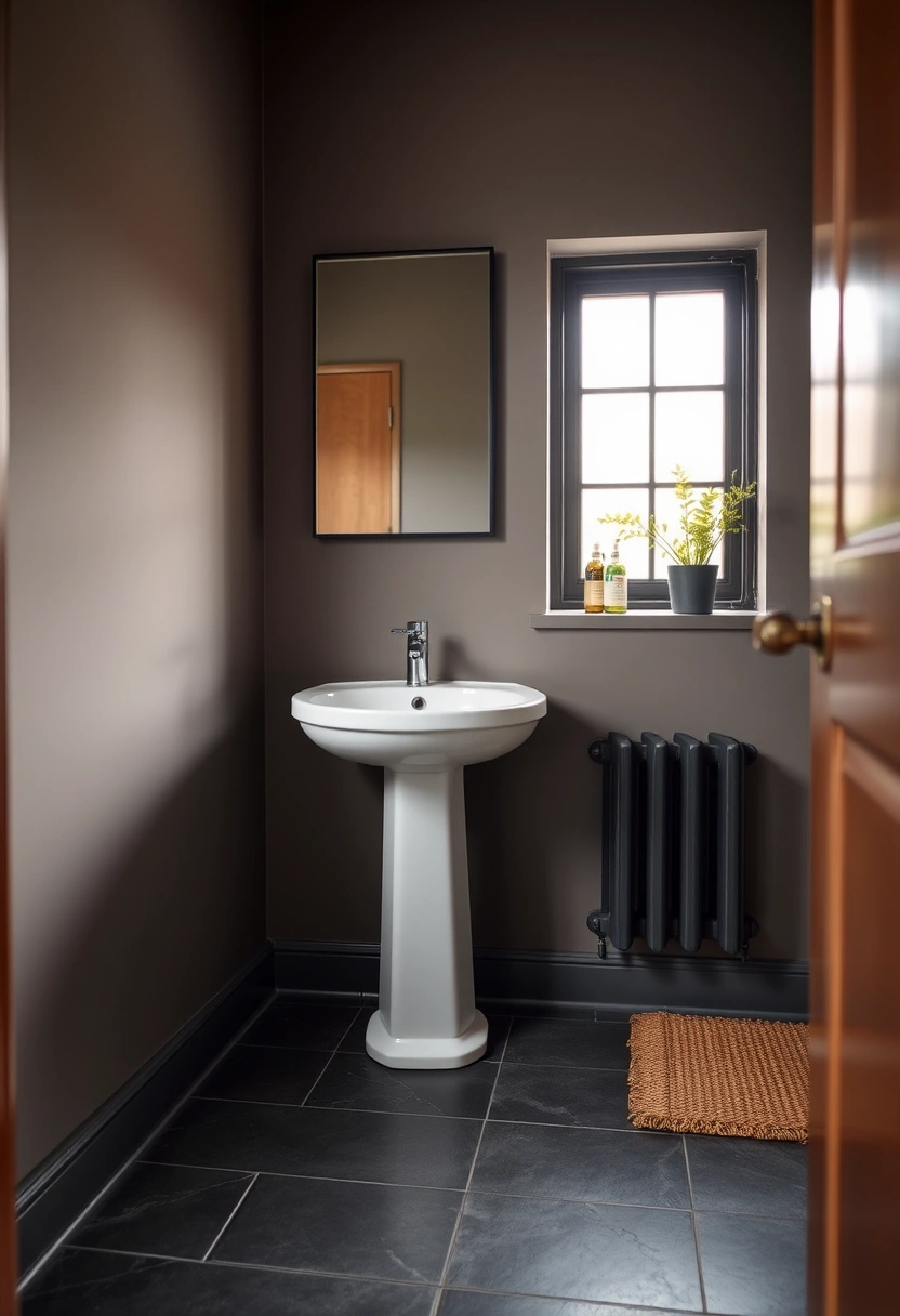 half bathroom ideas with pedestal sink 16