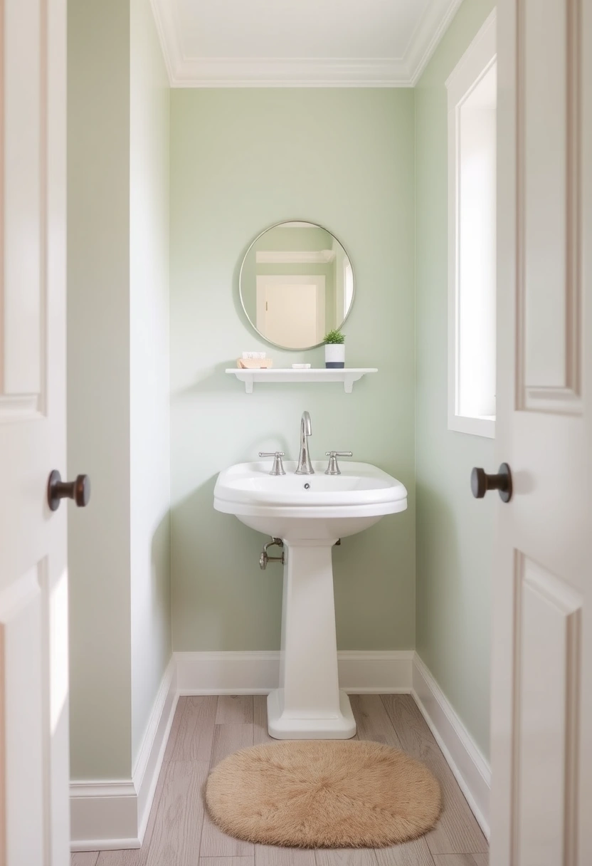 half bathroom ideas with pedestal sink 19