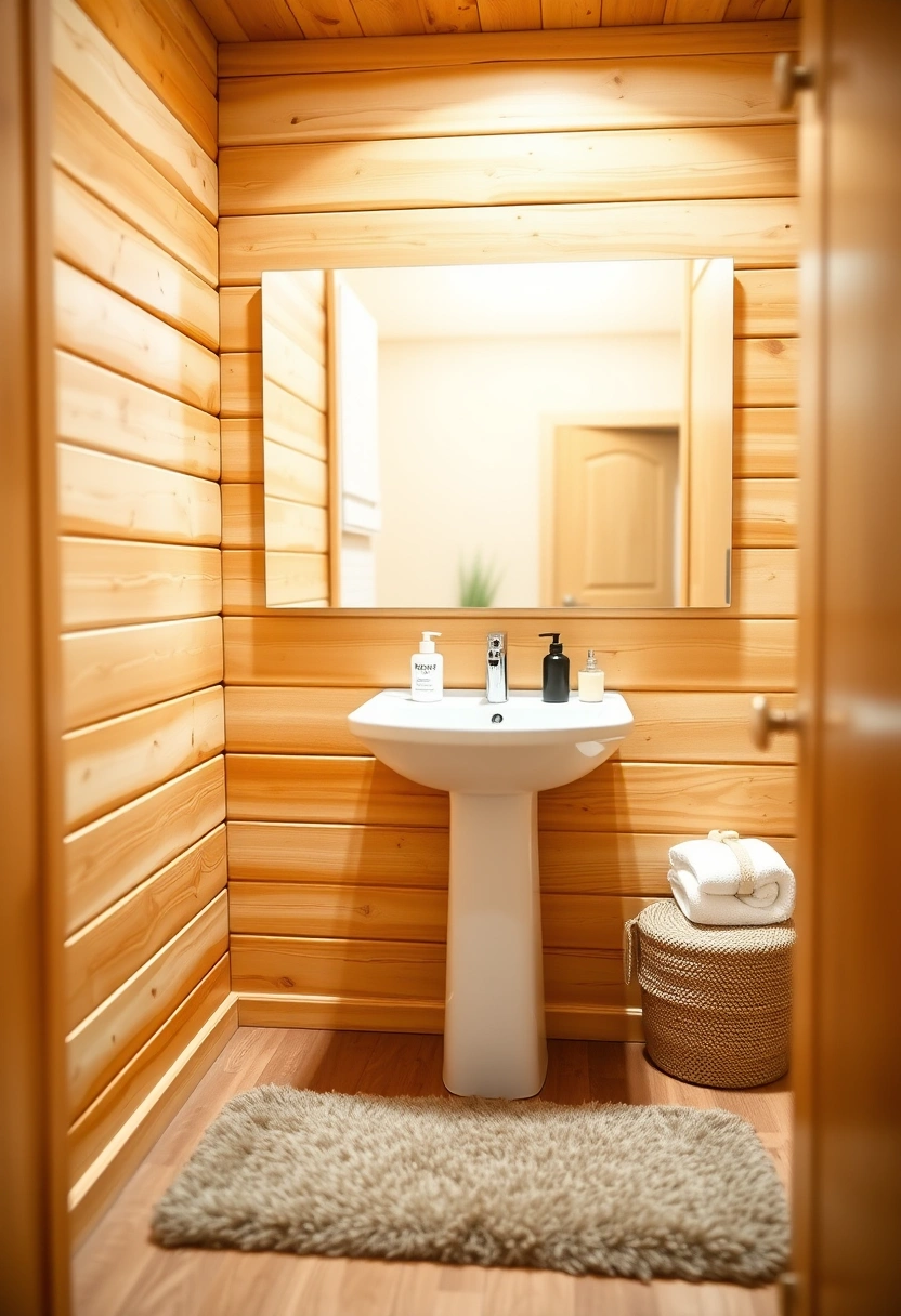 log cabin bathroom ideas 19