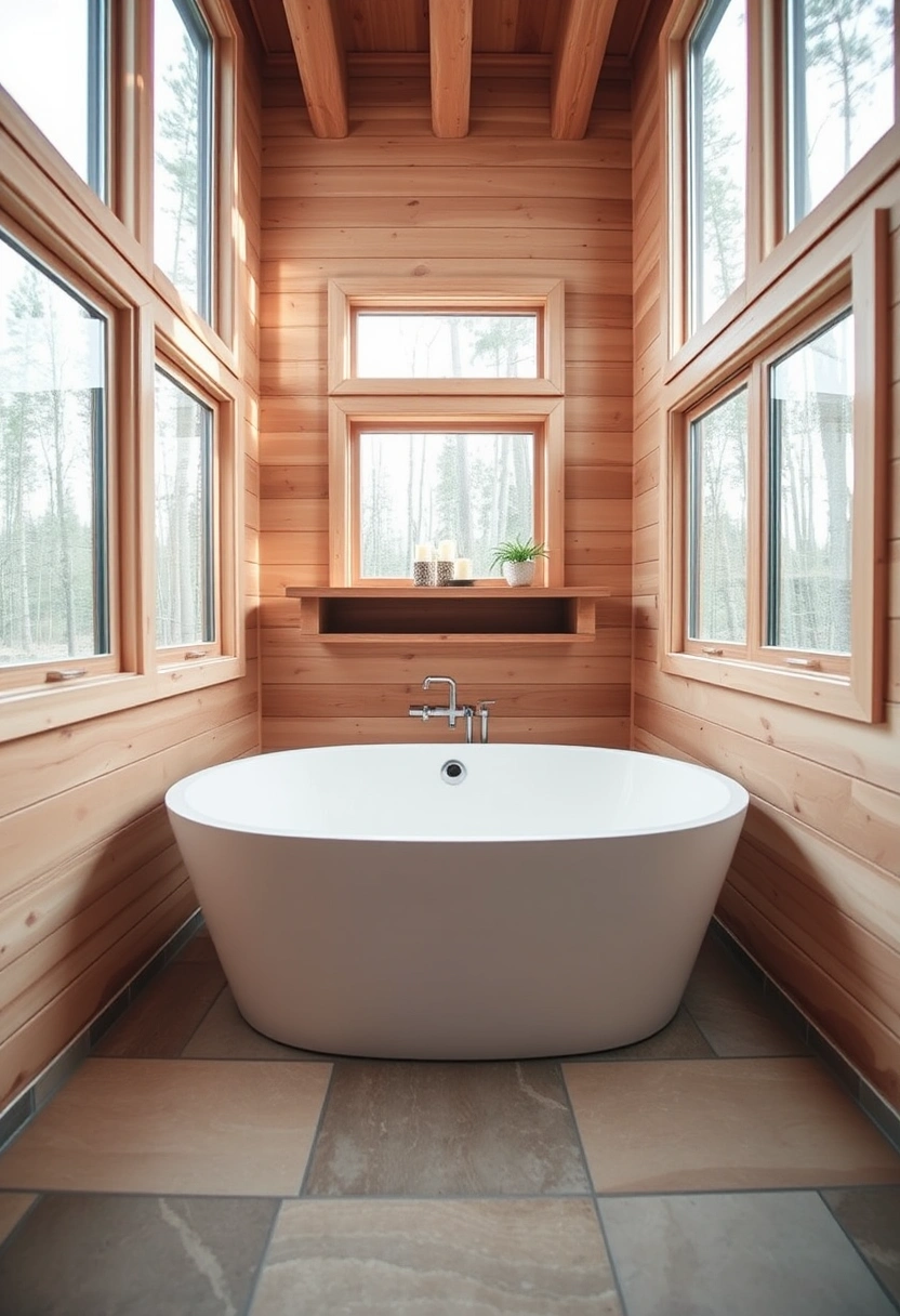 log cabin bathroom ideas 20