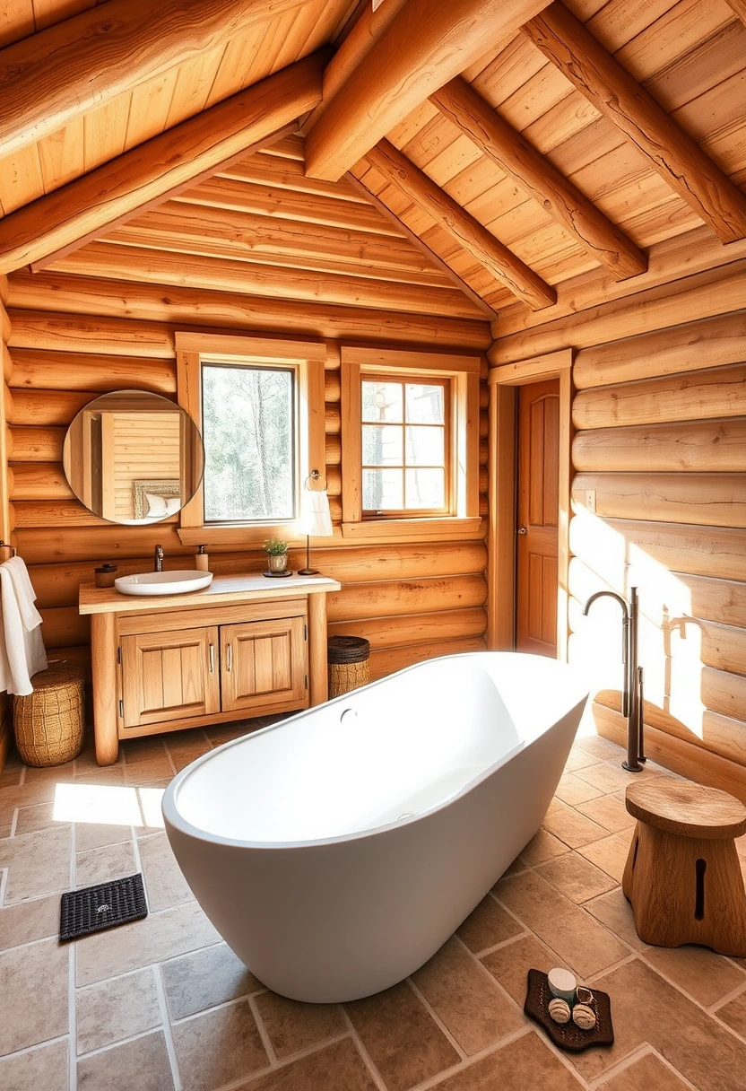 log cabin bathroom ideas 7