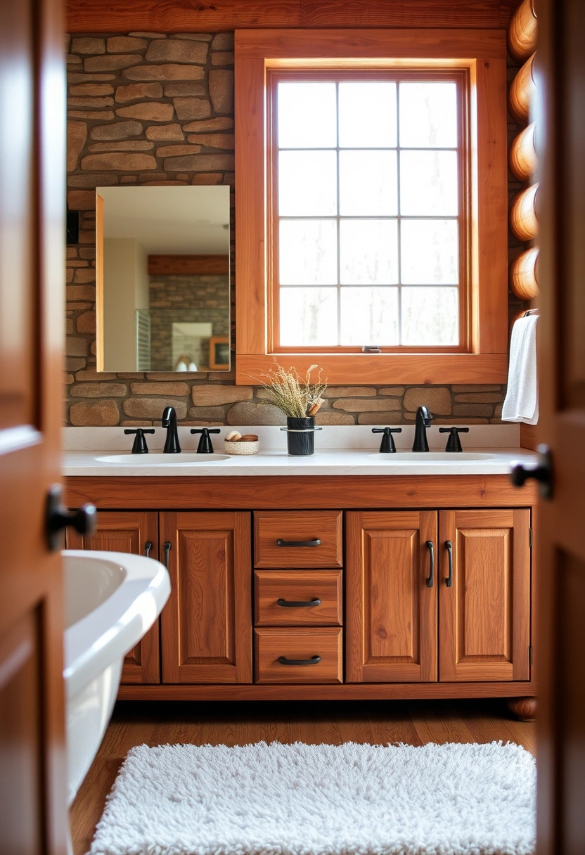 log cabin bathroom ideas 8